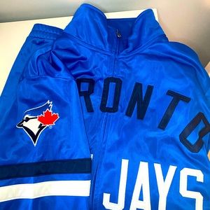 Blue Jays zip chrome sweater